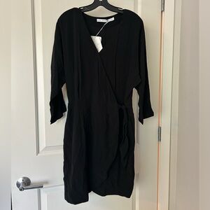 NWT & other stories, black wrap short dress